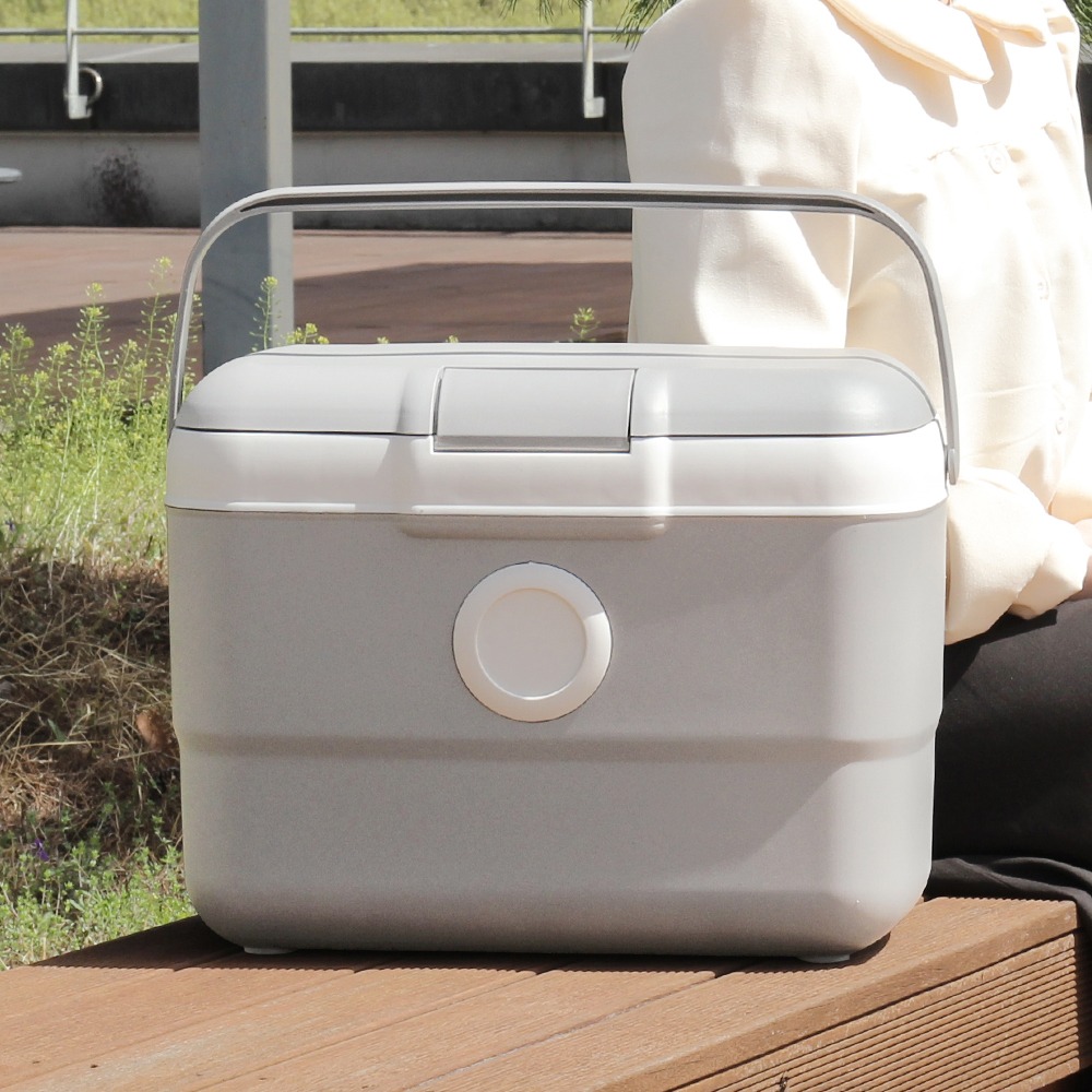 올리빙 도트 아이스박스, 연그레이, 25L, 1개