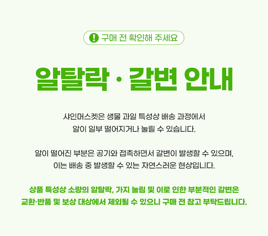 대박농수산 샤인머스켓, 2~3수, 1kg, 1박스 상세정보 5