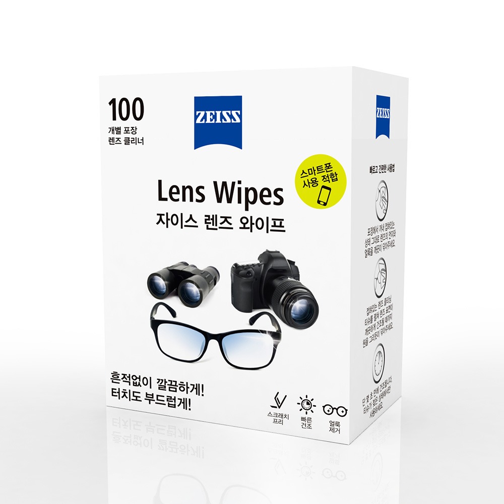 자이스 렌즈 와이프 안경닦이, 100매, 2개