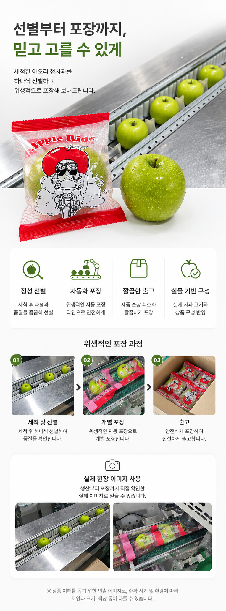 경북 부사 세척사과, 가정용, 혼합과, 3kg, 1박스