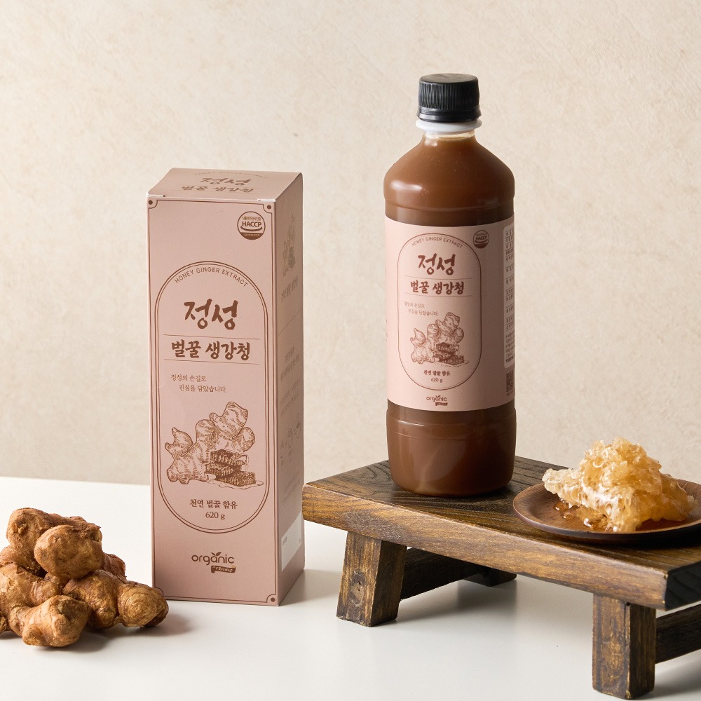 오가닉프렌즈 정성 벌꿀 생강청, 620g, 1개 상세 이미지 2