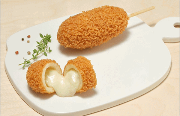 Bhc 닭가슴살 치즈 반반 핫도그, 100g, 10개 상세 이미지 1