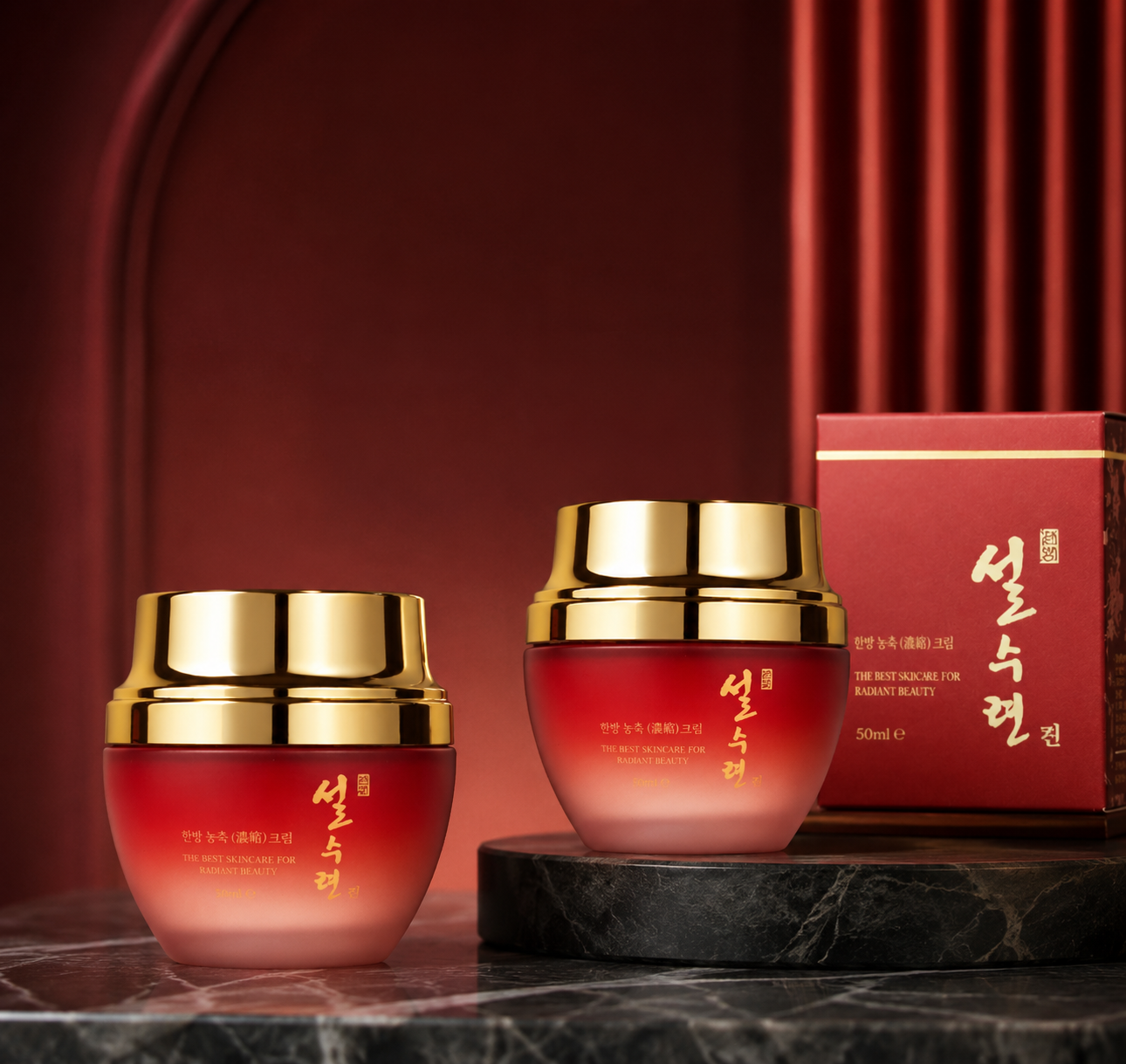 설수련 진 한방 농축 영양크림, 60ml, 2개