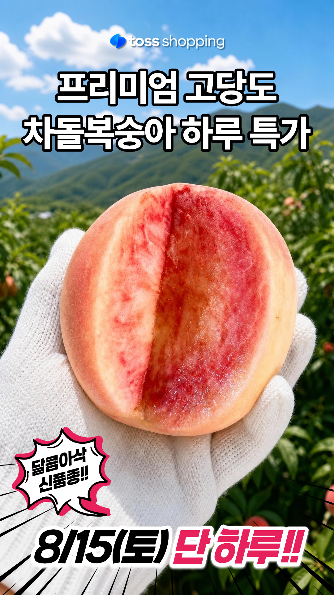 차돌복숭아, 21-24과, 4kg, 1박스 상세 이미지 1