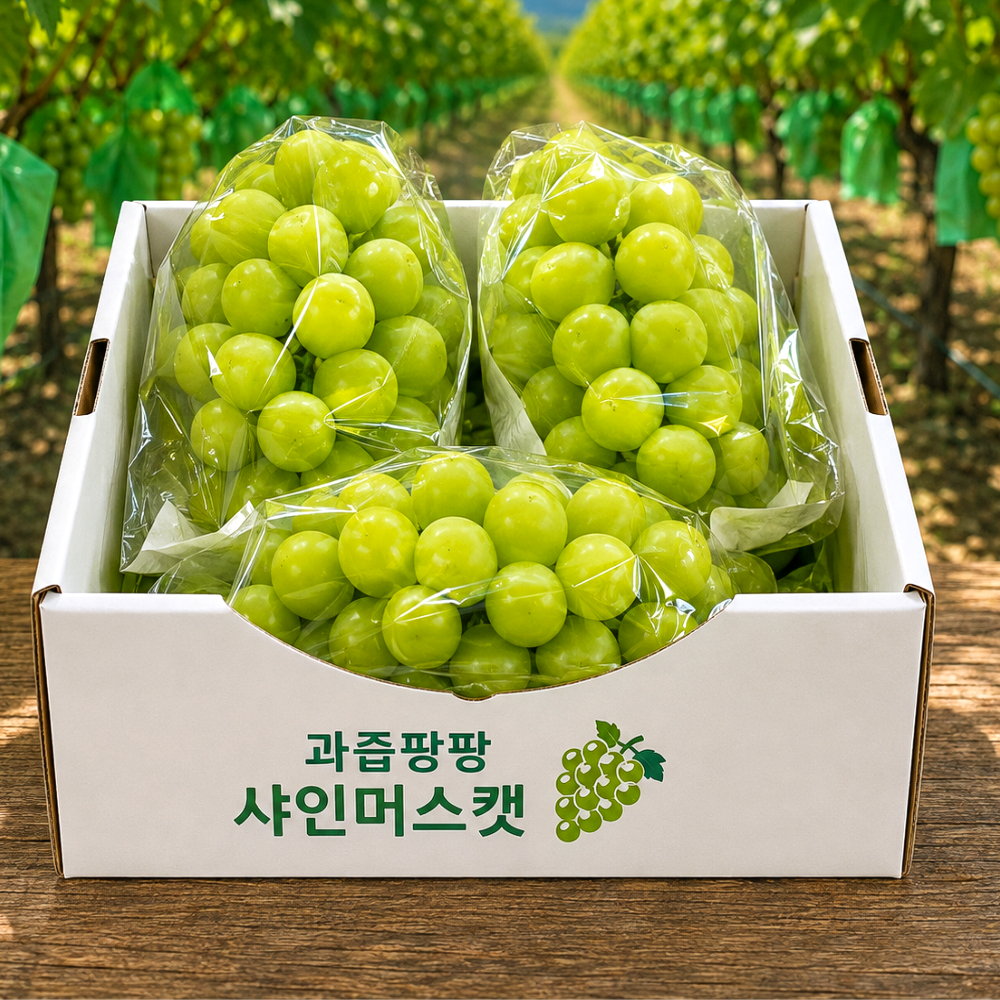 국내산 샤인머스켓, 2kg, 4-6수, 1박스
