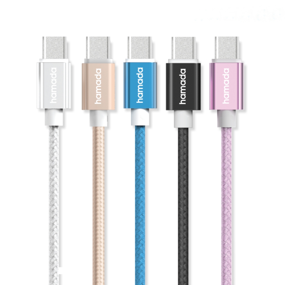 하마다 USB C타입 메탈 충전 케이블, 5개입, 1.5m, 혼합, 1세트