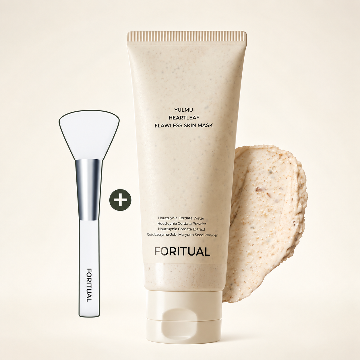 포리추얼 율무어성초 매끈 스킨팩, 100ml, 1개 + 브러쉬 증정 상품 이미지 1