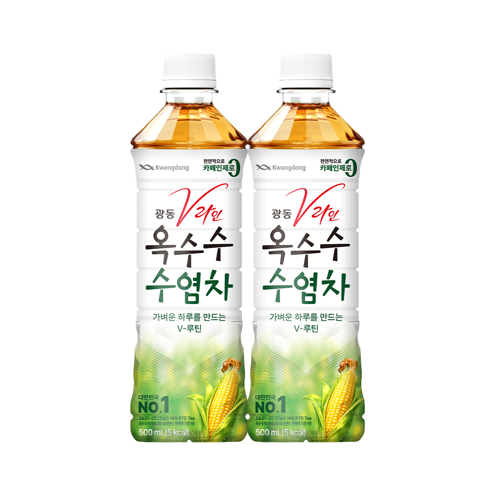 광동 V라인 옥수수수염차, 500ml, 20개 상세 이미지 2