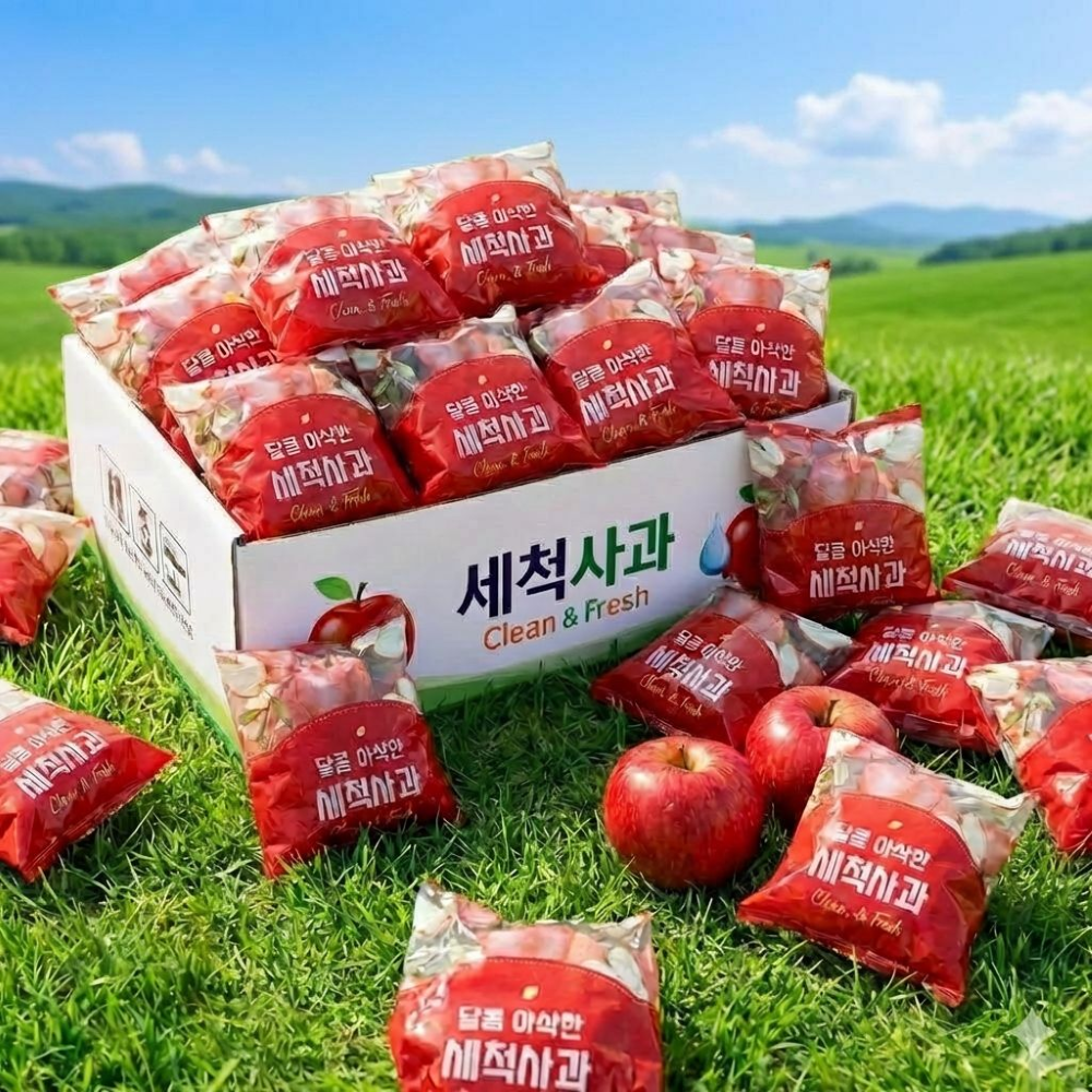 세척사과 꿀사과, 3kg, 1박스