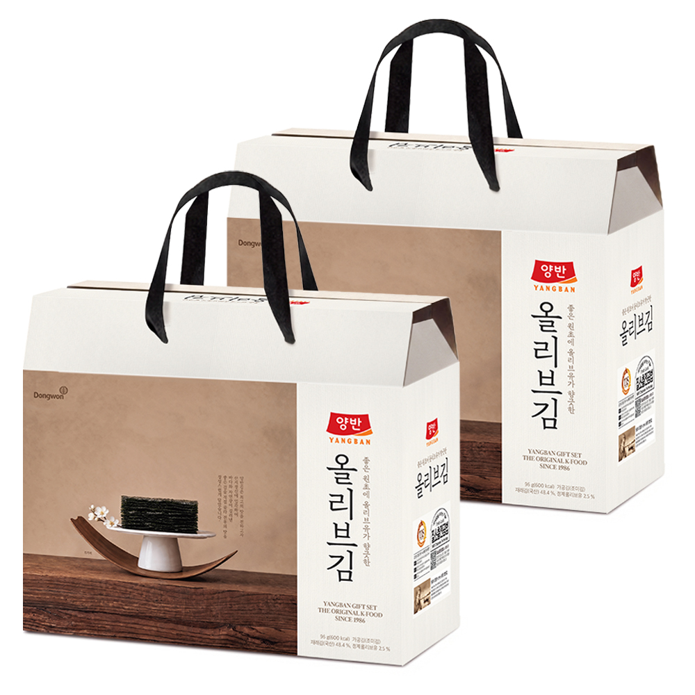 동원 양반 올리브김 식탁김 케이스, 4g, 24봉, 1박스 토스쇼핑 특가