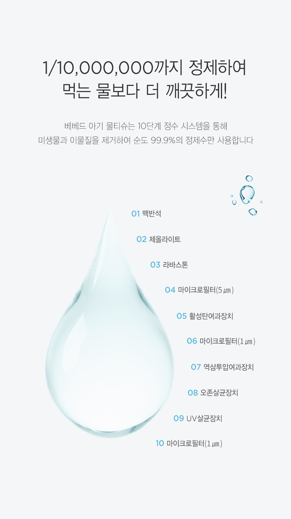 베베드 아기곰 저자극 아기 물티슈 캡형, 100매, 10개 상세정보 11