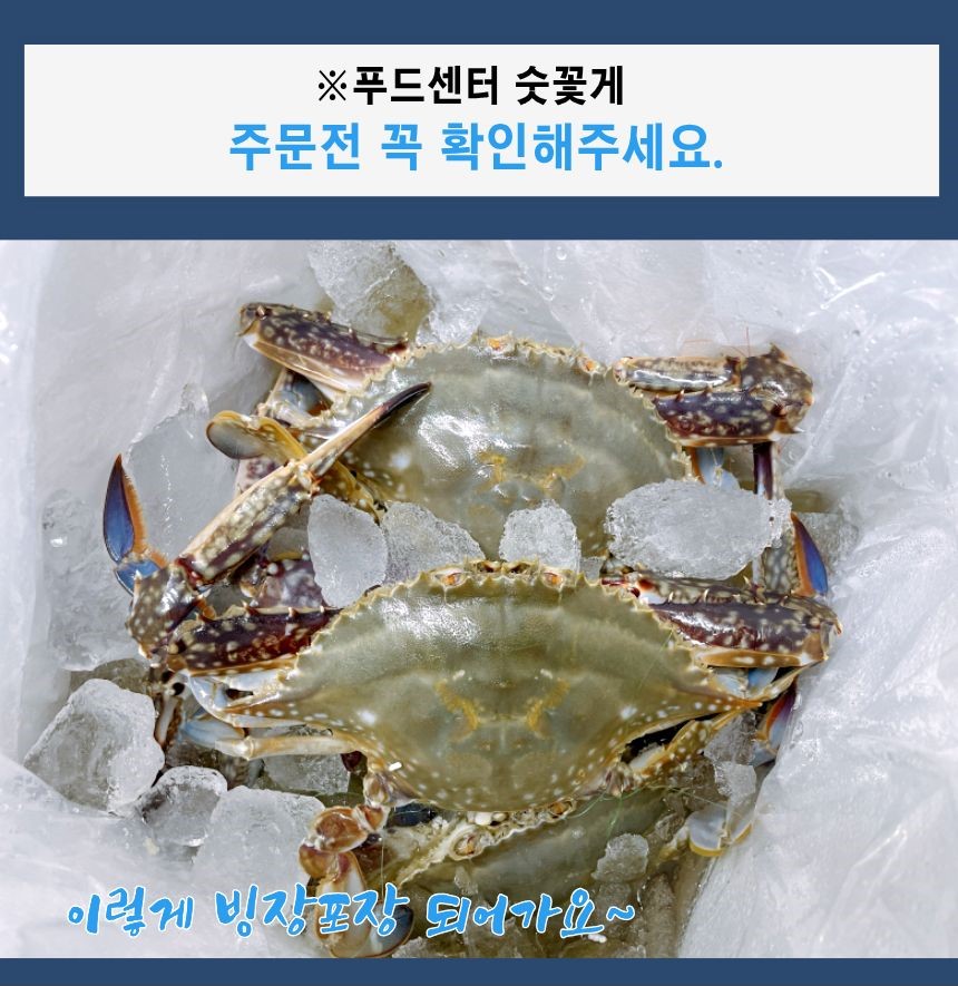 찬바다 국내산 생물 숫꽃게, 1kg, 1세트 상세정보 32