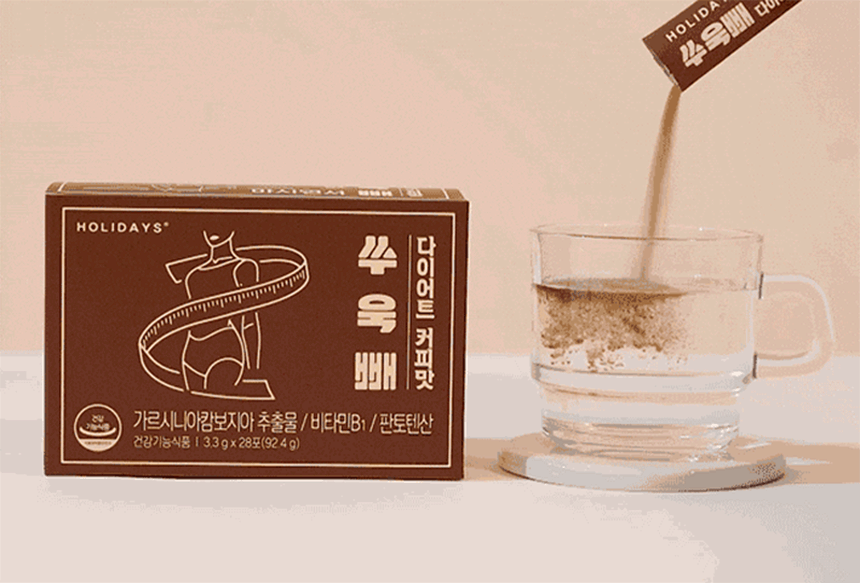 홀리데이즈 쑤욱빼 다이어트 커피맛, 3.3g, 28포, 3박스