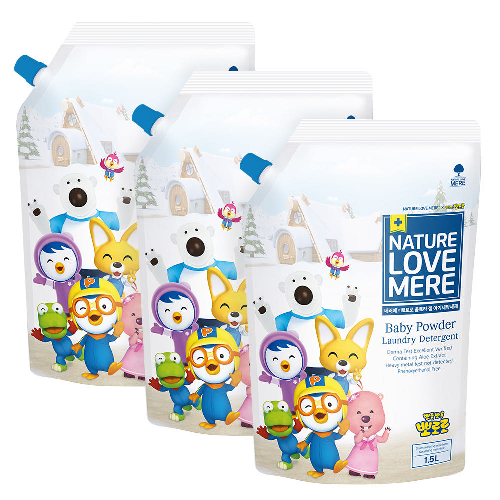 네이쳐러브메레 울트라 젤 아기세제, 1.5L, 4팩 + 유연제, 1.5L, 4팩 상세 이미지 3