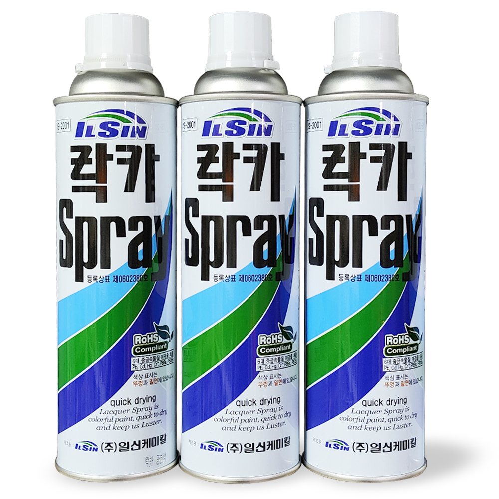 일신 락카 스프레이 페인트, 금색, 420ml, 1개