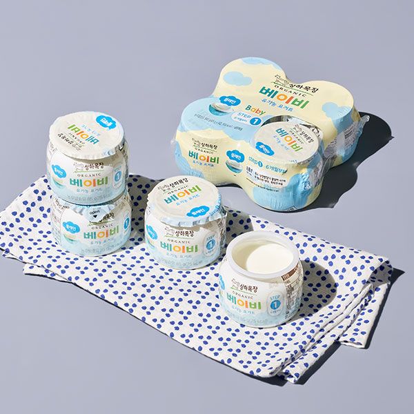 상하목장 유기농 베이비 요거트 플레인, 1단계, 85g, 4개