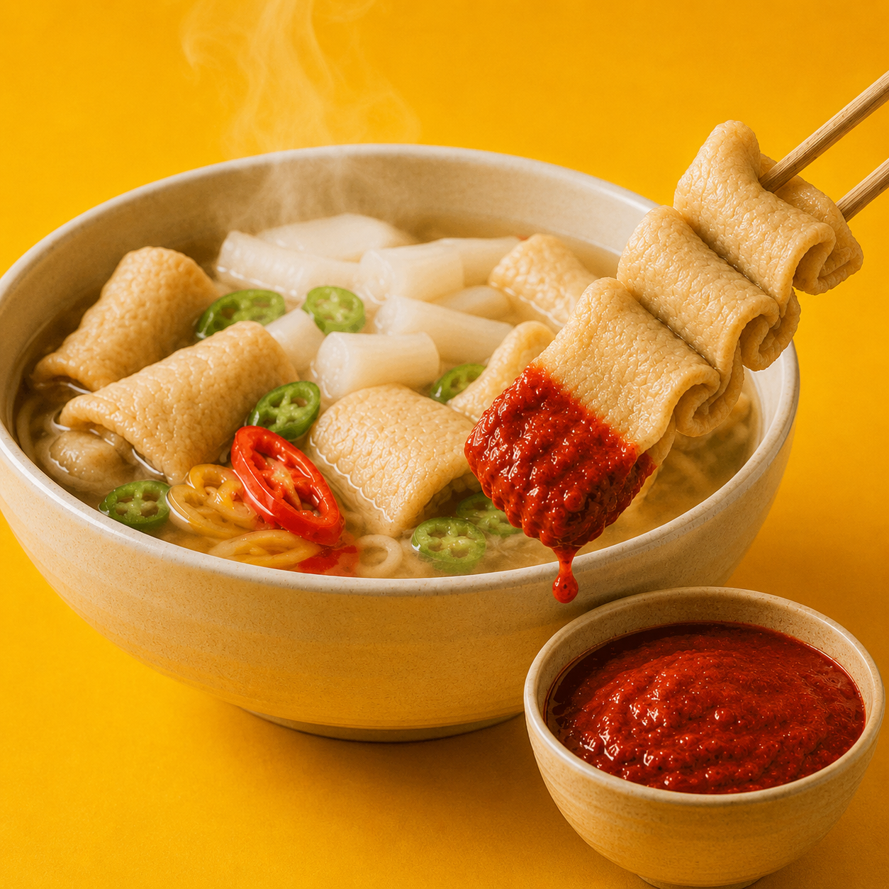 생선숙편 꼬치어묵+조미소스, 270g, 4팩 + 불맵장, 500g, 1개 토스쇼핑 특가