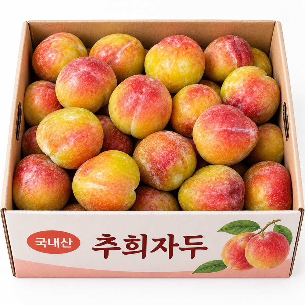 국내산 추희 자두, 중과, 5kg, 1박스