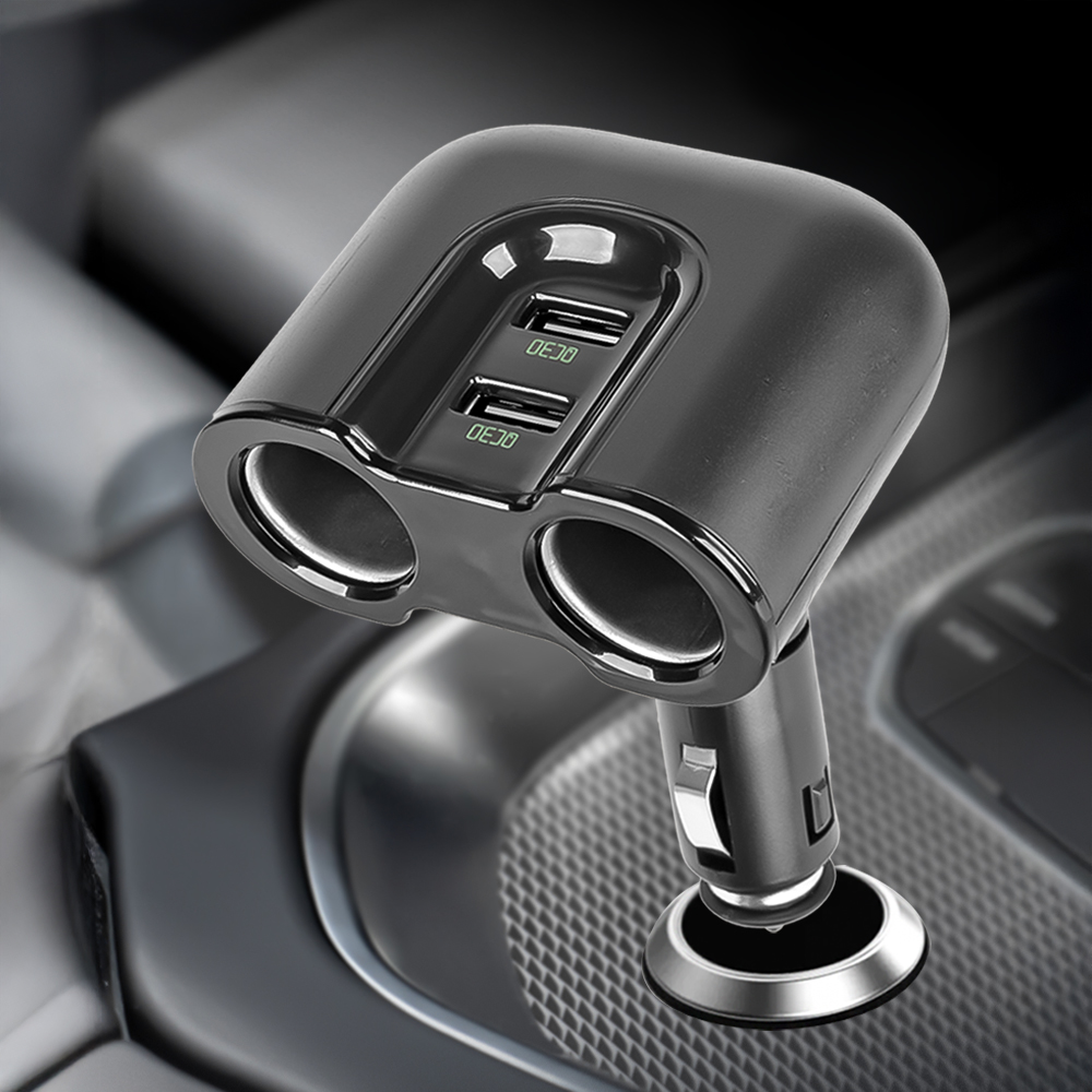 코시 시거잭 차량용 고속충전기 멀티소켓, CGR3218AT, USB 3.0 2포트, 퀵차지, 1개