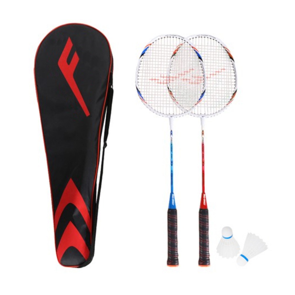 프로스펙스 배드민턴라켓, primary-100, 레드블랙, 2개 + 셔틀콕, 2개, 1세트 토스쇼핑 특가
