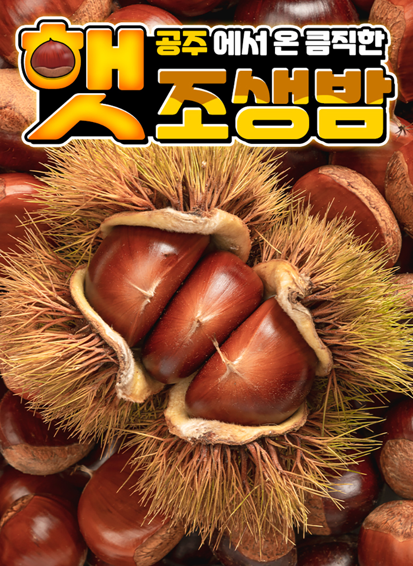햇 조생밤, 1kg, 1봉 상세 이미지 1