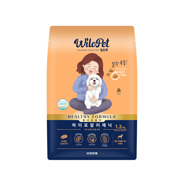 유한양행 윌로펫 말랑육즙 강아지 소프트 사료, 식욕회복(저알러지), 1.2kg, 1개
