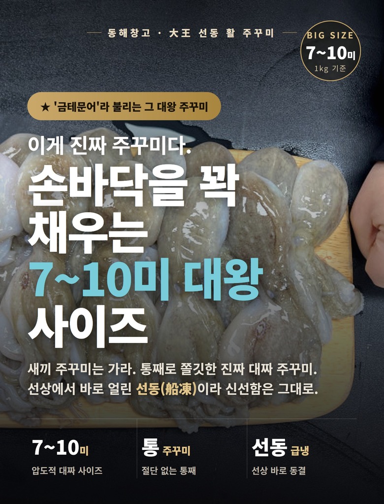 선동 활 쭈꾸미, 집밥 반찬으로 손질해두기 괜찮았어요 3