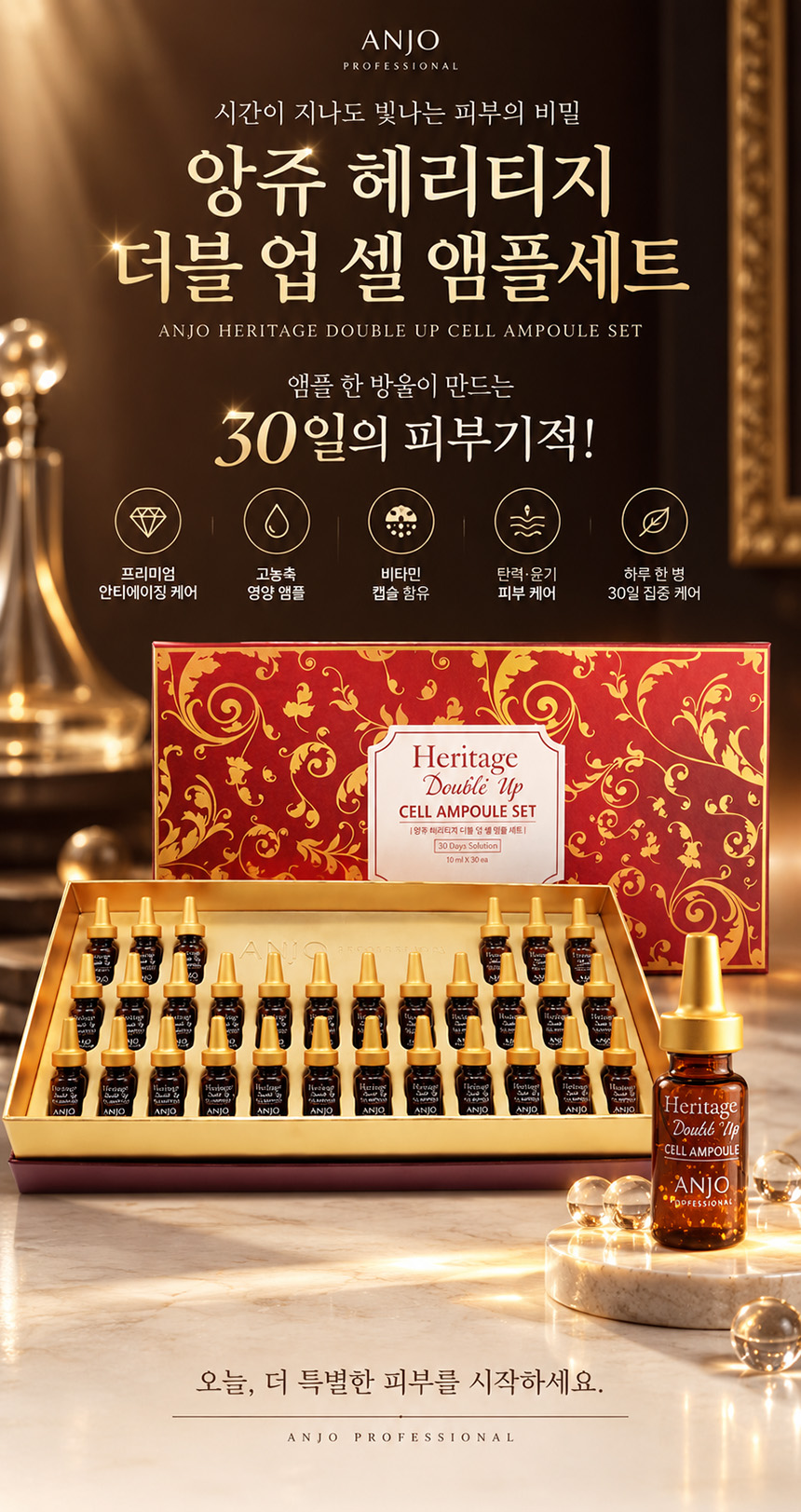 앙쥬 헤리티지 더블업 셀 앰플, 2ml, 30개입, 1세트 상세 이미지 1