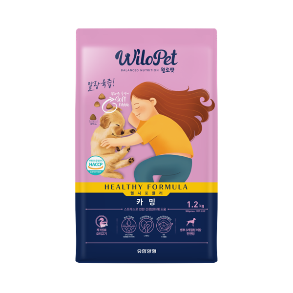 유한양행 윌로펫 말랑육즙 강아지 소프트 사료, 스트레스완화/안정/집중력관리, 1.2kg, 1개