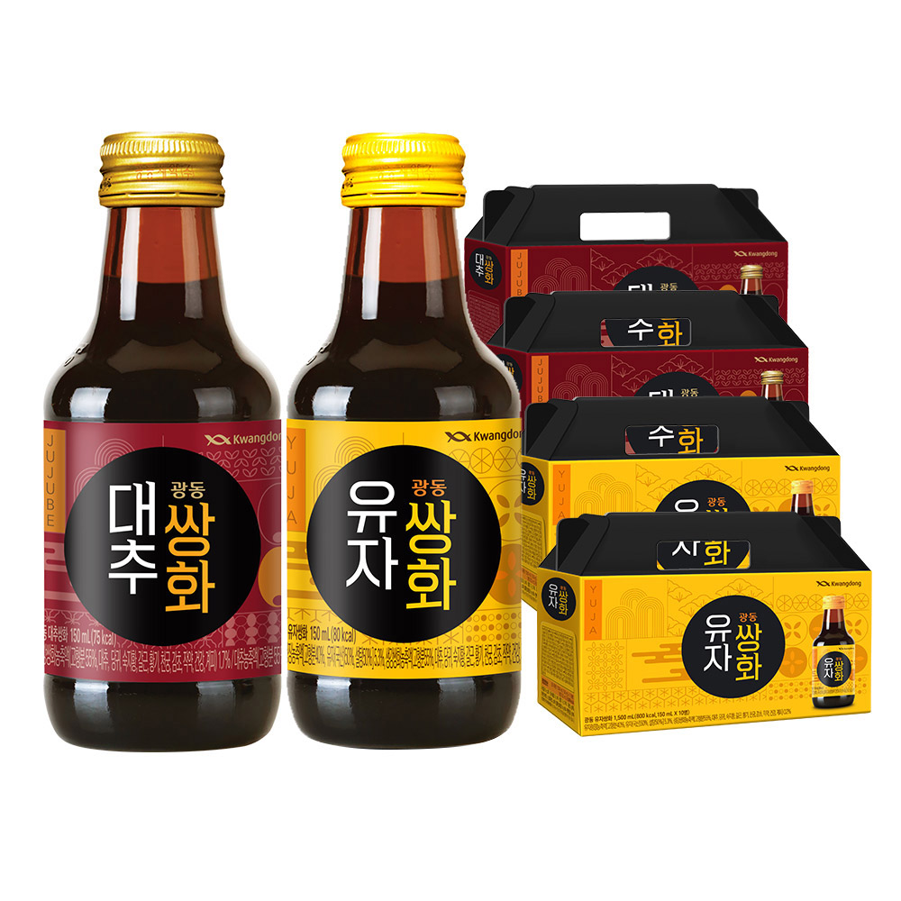 광동 대추쌍화, 150ml, 20병 + 유자쌍화, 150ml, 20병 토스쇼핑 특가