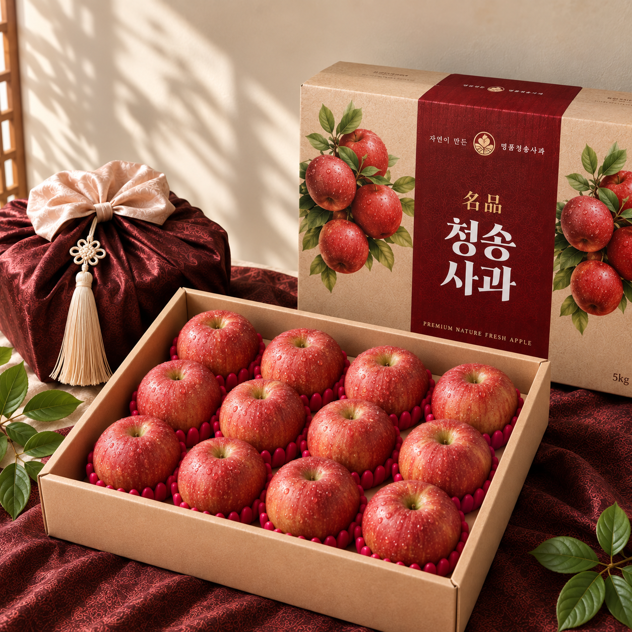 청송 홍로 사과 선물세트, 소중한 분의 식탁에 어울리는 달콤한 선택 1