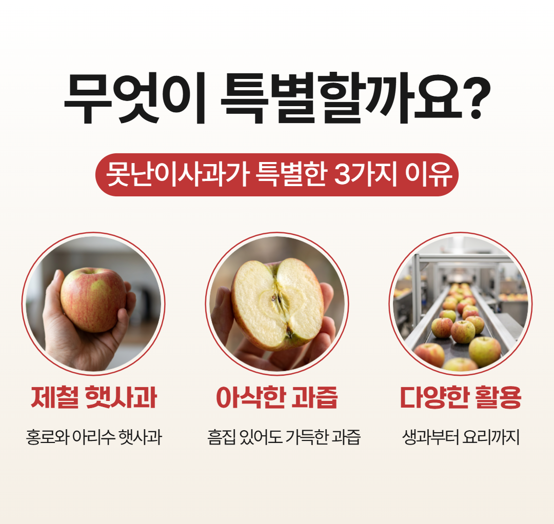 가정용 홍로사과, 10kg, 1박스