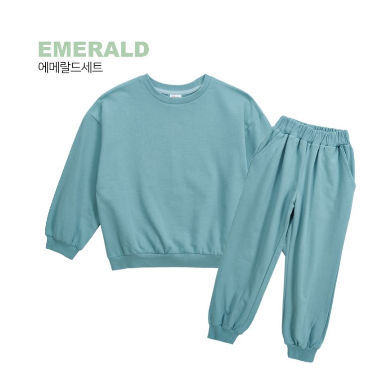 아동 무지 상하복 세트, 블랙, XXL, 1세트 상세 이미지 5