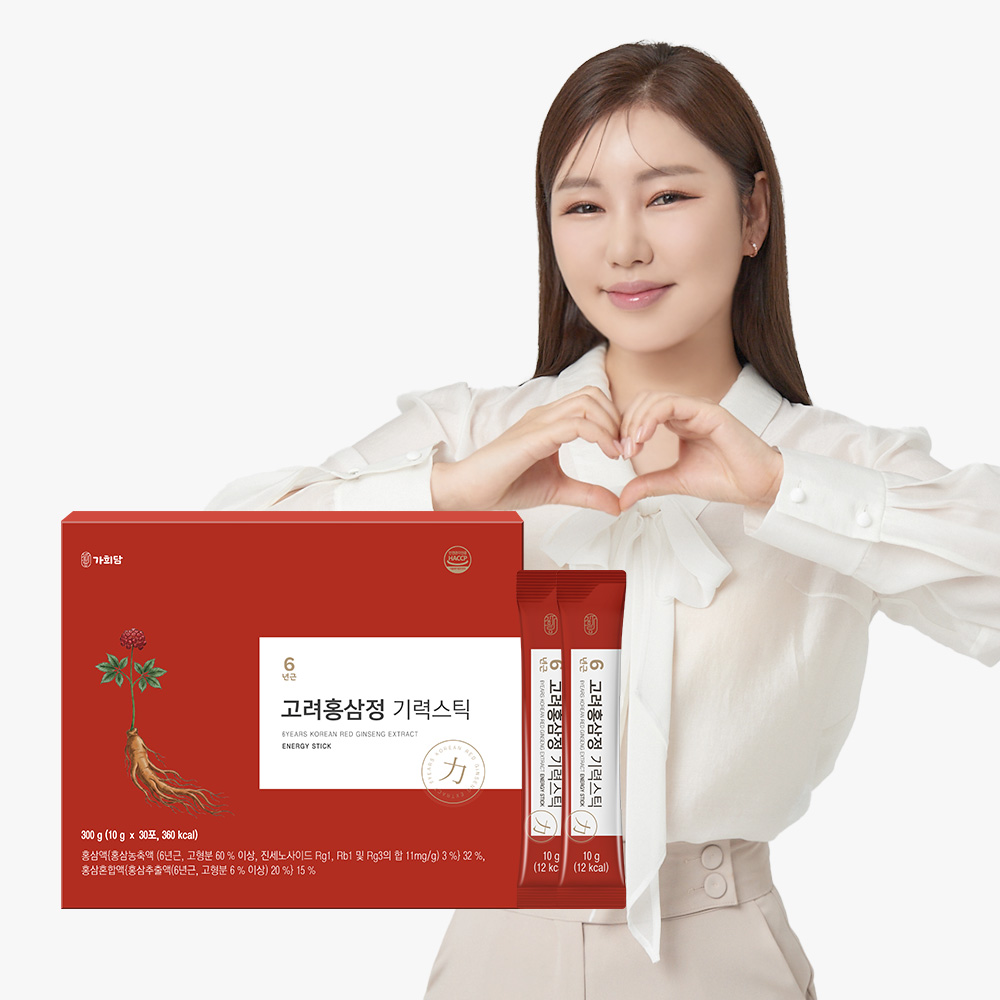 가희담 6년근 고려홍삼정 기력스틱, 30포, 2개 상품 이미지 1