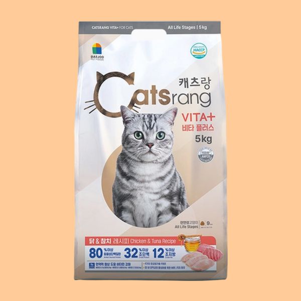 캐츠랑 고양이 사료 비타플러스, 5kg, 1개