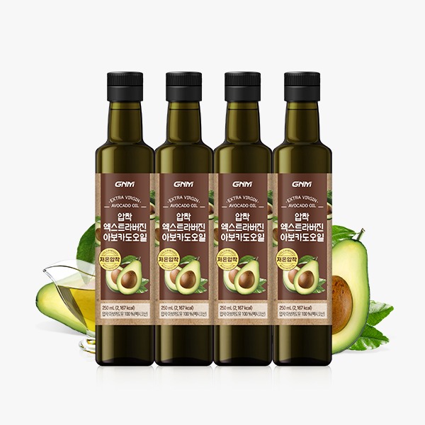 GNM 아보카도오일 엑스트라버진, 250ml, 4개 상품 이미지 1