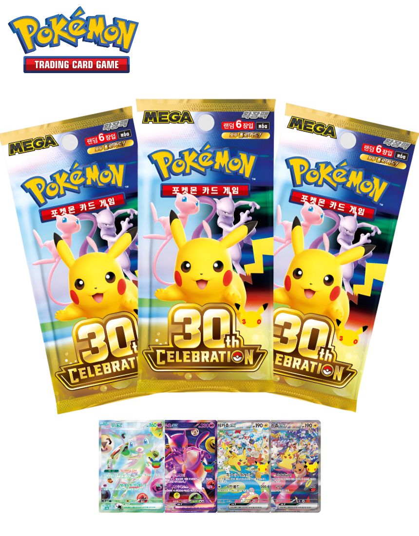 포켓몬 카드 TCG 메가 확장팩, 30th CELEBRATION, 1팩 상세 이미지 1