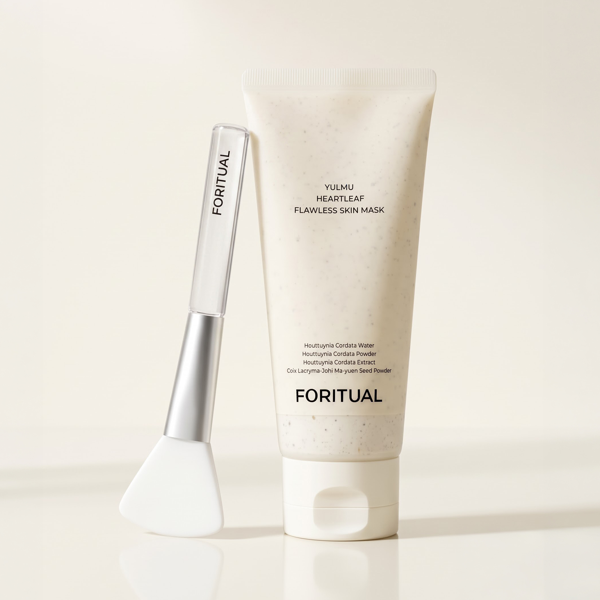포리추얼 율무어성초 매끈 스킨팩, 100ml, 1개 + 브러쉬 증정 상품 이미지 1