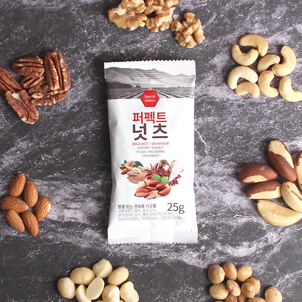 더너츠 퍼펙트넛츠 하루견과, 175g, 7입, 1팩