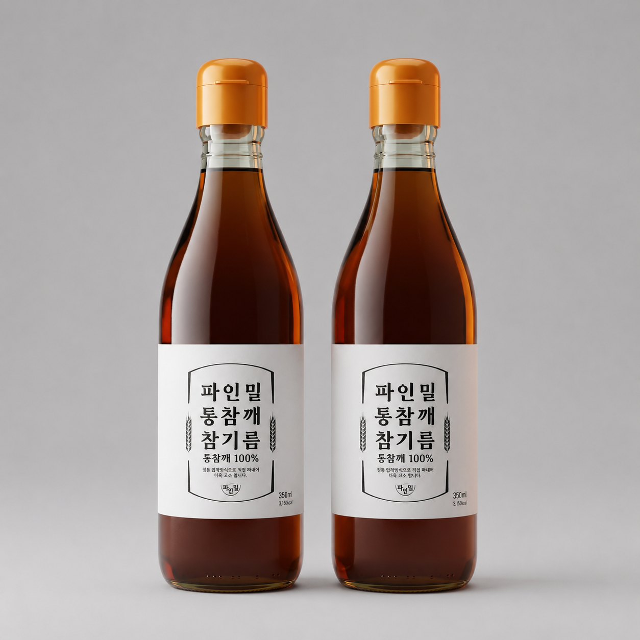 파인밀 참기름, 전통압착, 350ml, 2병 상품 이미지 1