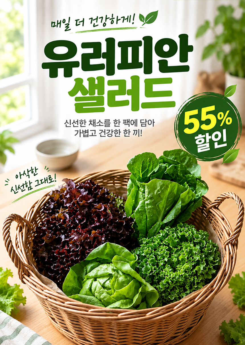 유러피안샐러드, 1kg, 1박스 상세 이미지 1
