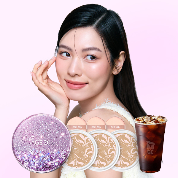 에이지투웨니스 오리지널 샤이닝 드롭스 퍼플 에디션, 케이스 1개 + 리필 3개, 화이트라떼 21호, 1세트