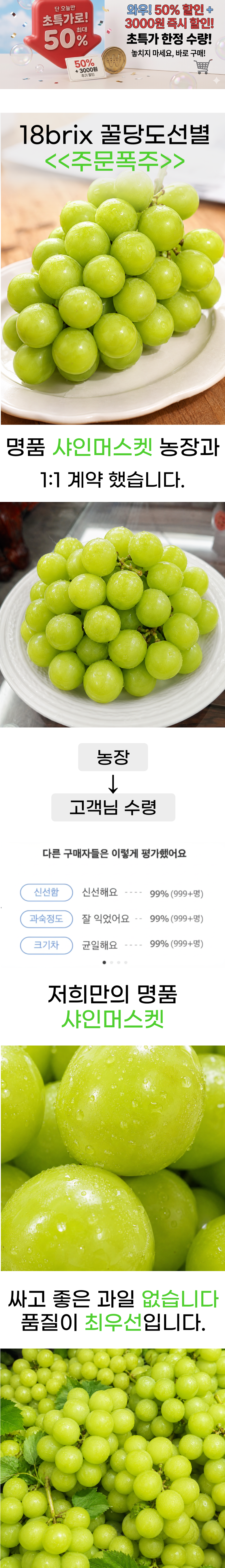 샤인머스켓, 2kg, 1박스 상세정보 1