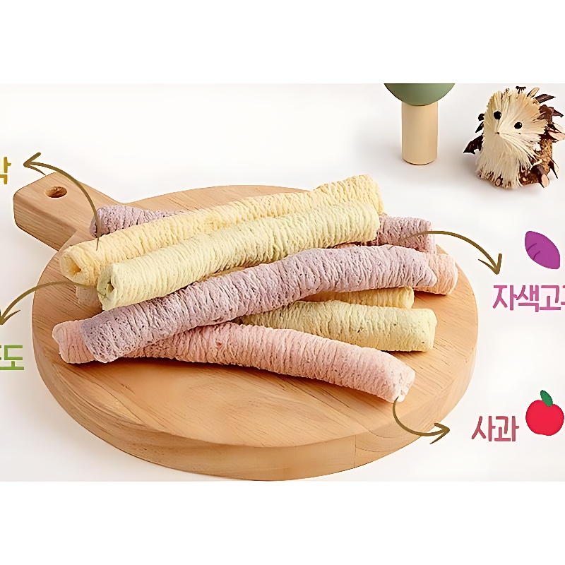 베베쿡 처음먹는 빼빼롱뻥, 사과 2개 + 단호박 2개 + 자색고구마 2개, 30g, 6개 상품 이미지 7