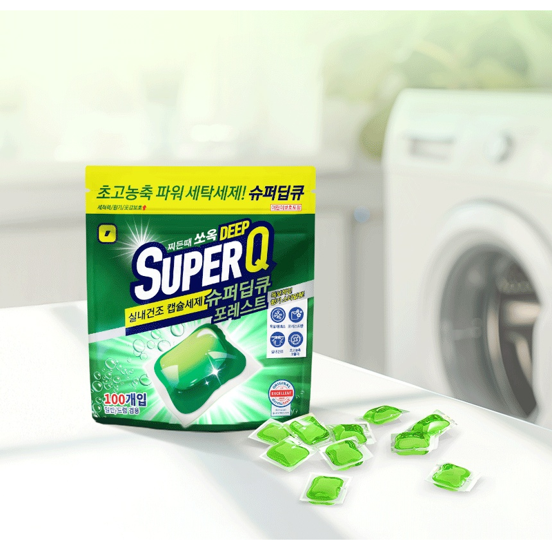 슈퍼딥큐 캡슐세제, 포레스트향, 8g, 100개입, 1개 상품 이미지 4