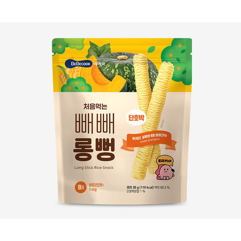 베베쿡 처음먹는 빼빼롱뻥, 사과 2개 + 단호박 2개 + 자색고구마 2개, 30g, 6개 상품 이미지 7