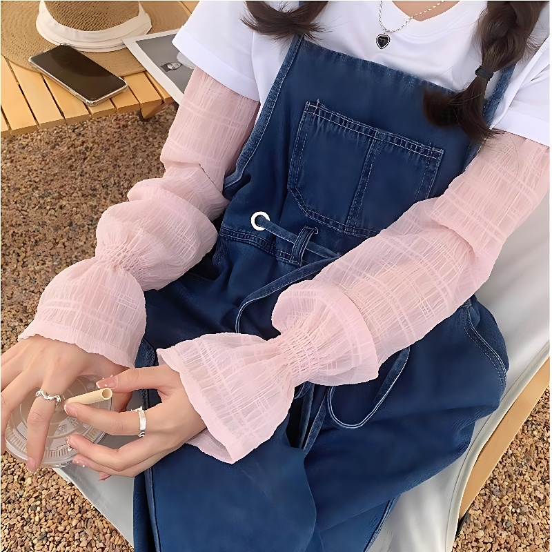아이스쿨 시어서커 여름 쿨토시, 화이트 상품 이미지 5