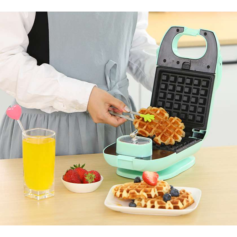 리빙센스 2in1 타이머 손잡이 샌드위치 와플메이커, 핑크, 1개 상품 이미지 3