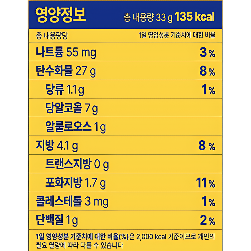 라라스윗 저당 바나나콘, 33g, 10개 상품 이미지 3