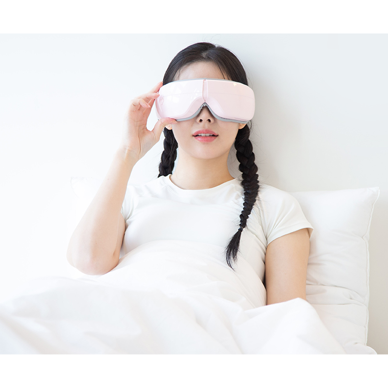 휴플러스 무선 온열 눈마사지기, 화이트, 1개 상품 이미지 2